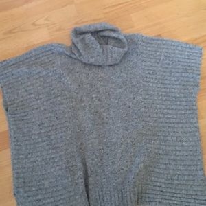 Athleta grey poncho sweater